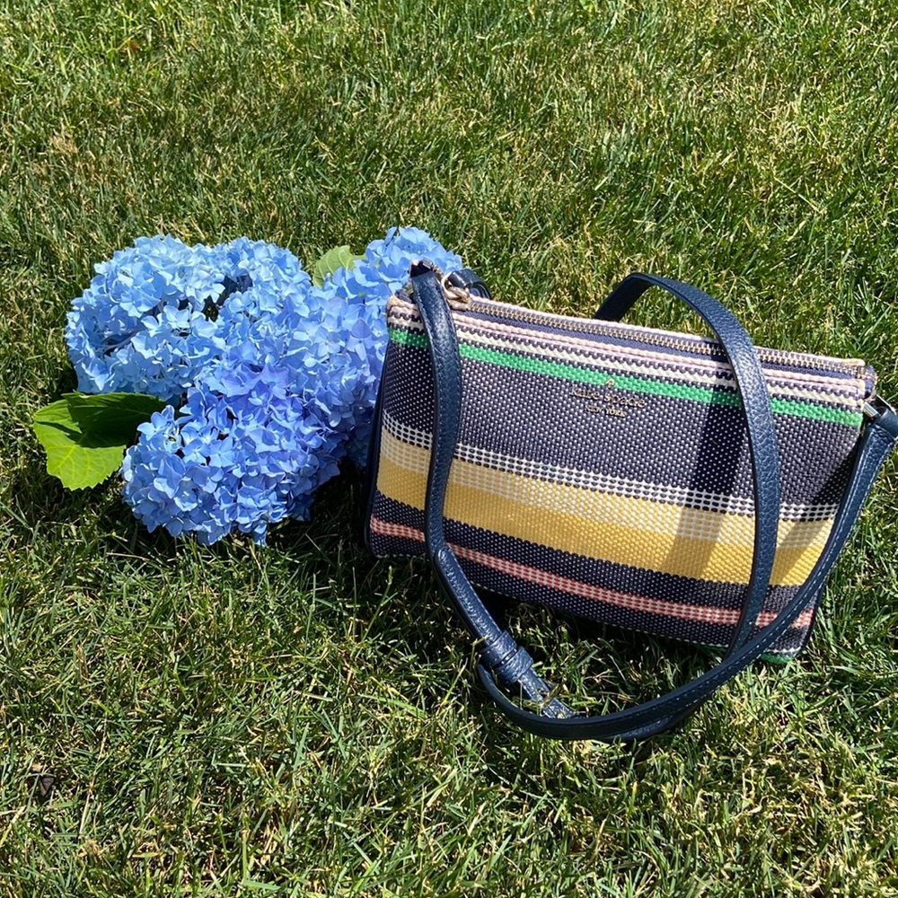 Kate Spade Striped Woven Crossbody